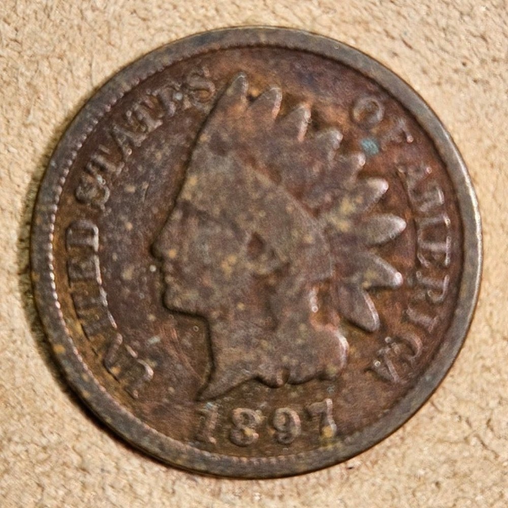 1897 Indian Head Cent, with nice toning. Good G-4 grade, nice‎ piece! #197
